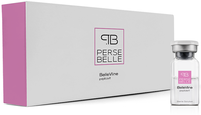 Persebelle Facial Remodeling treatment combining box and vial for lower face contouring and jawline definition.